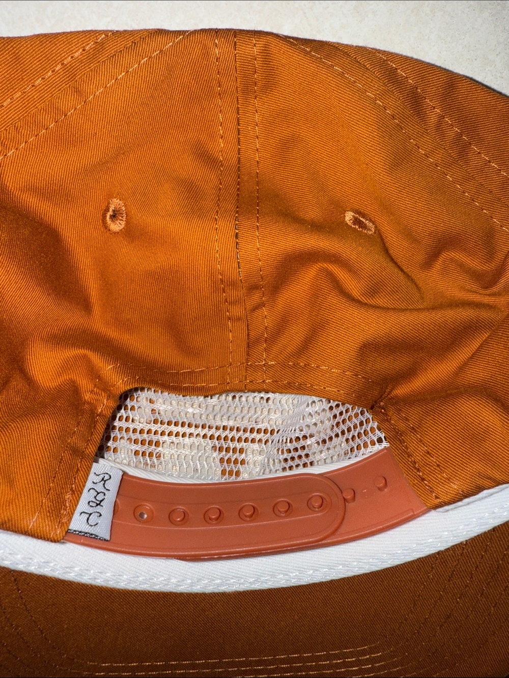Random Golf Club Orange Rope-Trim Cap - Picture 4 of 7